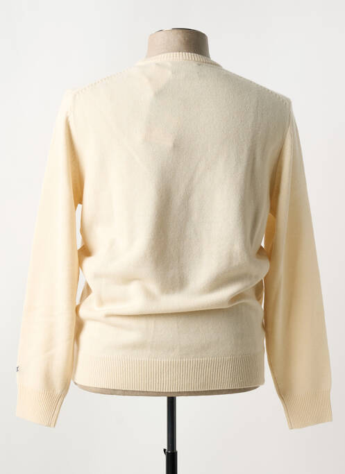 Pull tissage jacquard manches longues beige MC2 SAINT BARTH homme