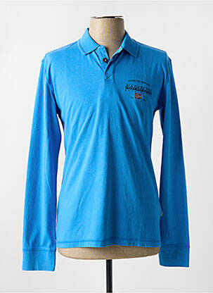 Polo manches longues manches longues bleu NAPAPIJRI homme
