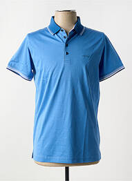 Polo coupe droite manches courtes bleu LAGERFELD homme