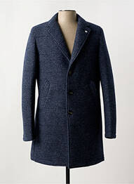 Manteau long coupe droite sans capuche gris MANUEL RITZ homme