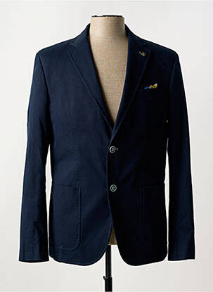 Blazer manches longues bleu MANUEL RITZ homme