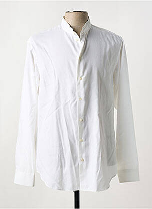 Chemise manches longues coupe droite blanc ARMANI homme