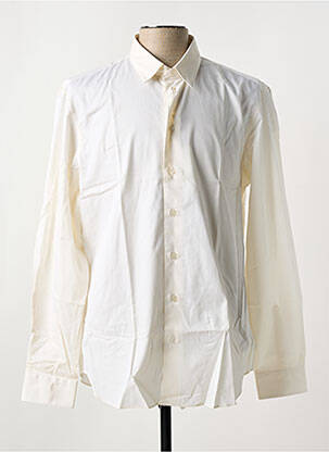 Chemise manches longues coupe droite beige ARMANI homme
