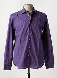 Chemise manches longues imprimé fantaisie bleu MANUEL RITZ homme