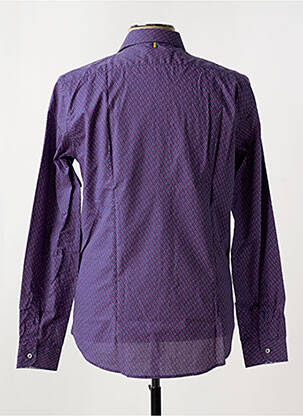 Chemise manches longues imprimé fantaisie bleu MANUEL RITZ homme