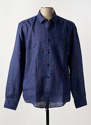 Chemise manches longues imprimé fantaisie violet HUGO BOSS homme