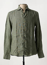 Chemise manches longues coupe droite vert STENSTRÔMS homme