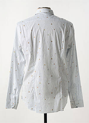 Chemise manches longues imprimé fantaisie blanc MANUEL RITZ homme