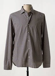 Chemise manches longues imprimé fantaisie bleu MANUEL RITZ homme