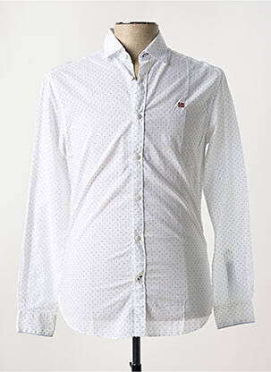 Chemise manches longues blanc NAPAPIJRI pour homme