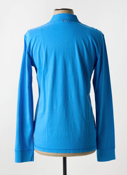 Polo manches longues manches longues bleu NAPAPIJRI homme