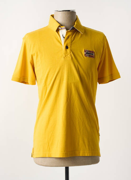 Polo coupe droite manches courtes or NAPAPIJRI homme