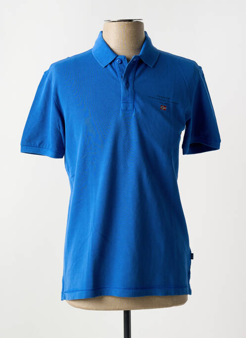 Polo coupe cintrée manches courtes bleu NAPAPIJRI homme