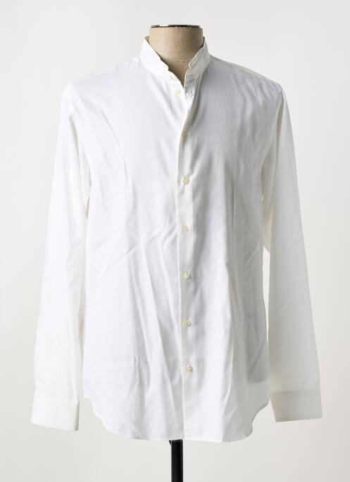 Chemise manches longues coupe droite blanc ARMANI homme