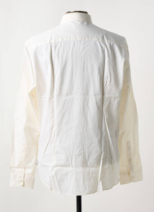 Chemise manches longues coupe droite beige ARMANI homme