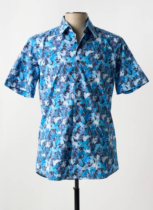 Chemise manches courtes imprimé fantaisie bleu KARL LAGERFELD homme
