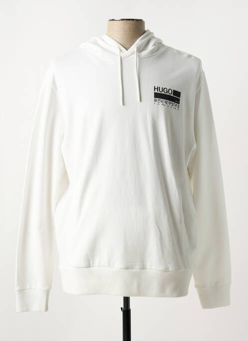 Sweat-shirt à capuche blanc HUGO BOSS pour homme