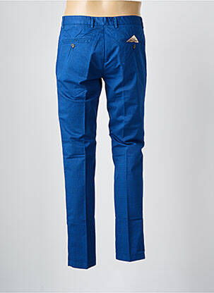 Pantalon chino stretch taille normale bleu MANUEL RITZ homme