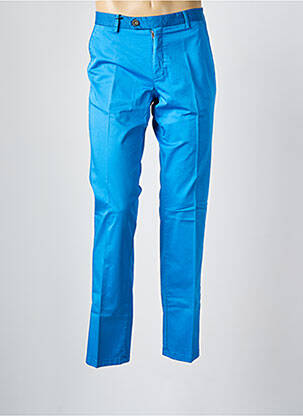 Pantalon chino stretch taille normale bleu MANUEL RITZ homme