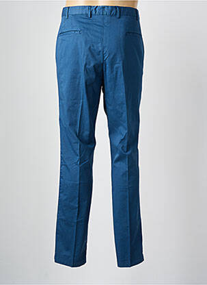 Pantalon chino tissage popeline taille normale bleu DEVORE homme