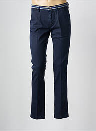 Pantalon chino stretch taille normale bleu MASON'S homme
