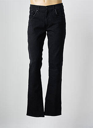 Pantalon droit tissage popeline taille normale noir LAGERFELD homme