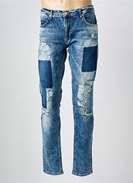 Jeans coupe slim stretch taille normale bleu VERSACE JEANS COUTURE homme