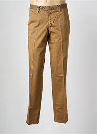 Pantalon chino stretch taille normale marron MANUEL RITZ homme