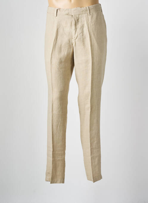 Pantalon chino poches taille normale beige DEVORE homme