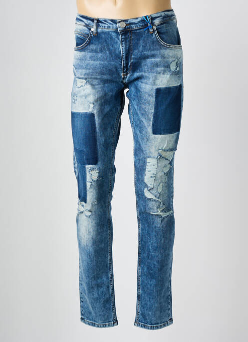 Jeans coupe slim stretch taille normale bleu VERSACE JEANS COUTURE homme