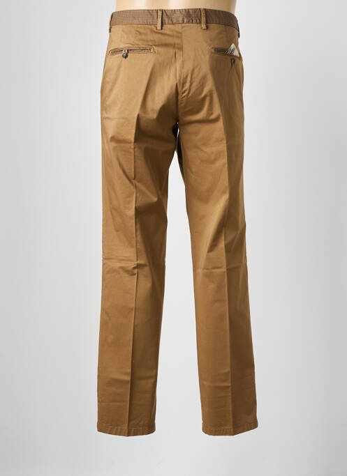 Pantalon chino stretch taille normale marron MANUEL RITZ homme