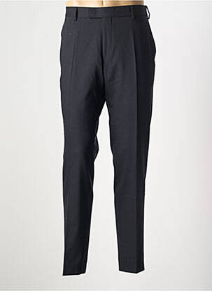 Pantalon chino fermeture zippée sous rabat avec crochet taille haute bleu KARL LAGERFELD homme