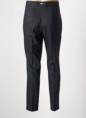Pantalon chino fermeture zippée sous rabat avec crochet taille haute bleu KARL LAGERFELD homme