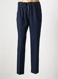 Pantalon chino fermeture zippée sous rabat avec crochet taille normale bleu CIRCOLO 1901 homme