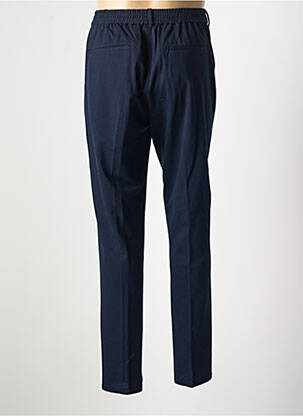 Pantalon chino fermeture zippée sous rabat avec crochet taille normale bleu CIRCOLO 1901 homme