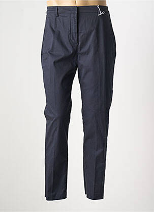 Pantalon chino fermeture zippée sous rabat avec crochet taille normale bleu ASPESI homme
