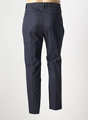 Pantalon chino fermeture zippée sous rabat avec crochet taille normale bleu ASPESI homme