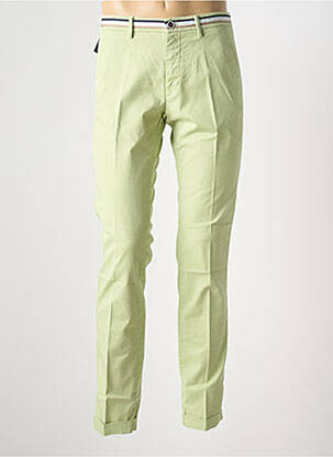 Pantalon chino stretch taille normale vert MASON'S homme