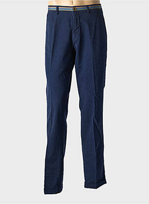 Pantalon chino tissage popeline taille normale bleu MASON'S homme