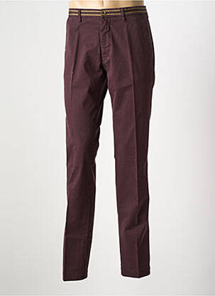 Pantalon chino stretch taille normale rouge MASONS homme