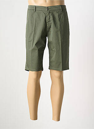 Bermuda taille à pinces taille normale vert MANUEL RITZ homme