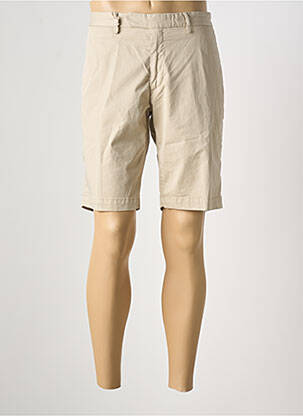 Bermuda taille à pinces taille normale beige DEVORE homme