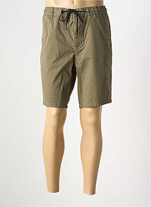 Short tissage popeline taille normale vert HUGO BOSS homme