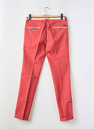 Pantalon chino tissage popeline taille normale rouge MASONS homme