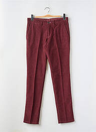 Pantalon chino fermeture zippée sous rabat boutonné taille normale rouge TRUSSARDI JEANS femme