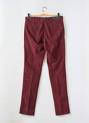 Pantalon chino fermeture zippée sous rabat boutonné taille normale rouge TRUSSARDI JEANS femme