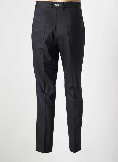 Pantalon chino fermeture zippée sous rabat avec crochet taille haute bleu KARL LAGERFELD homme