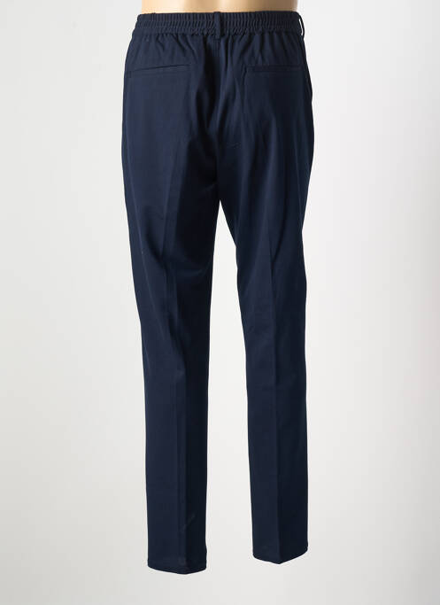Pantalon chino fermeture zippée sous rabat avec crochet taille normale bleu CIRCOLO 1901 homme