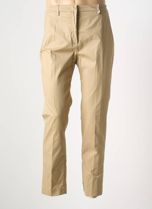 Pantalon chino fermeture zippée sous rabat avec crochet taille normale beige ASPESI homme