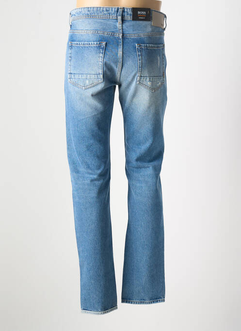 Jeans coupe droite fermeture boutonnée sur le devant taille normale bleu HUGO BOSS homme
